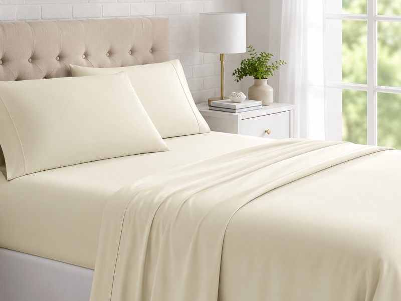 bedsheet with pillow